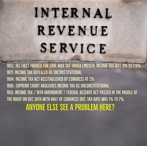 IRS Income Tax History Meme II